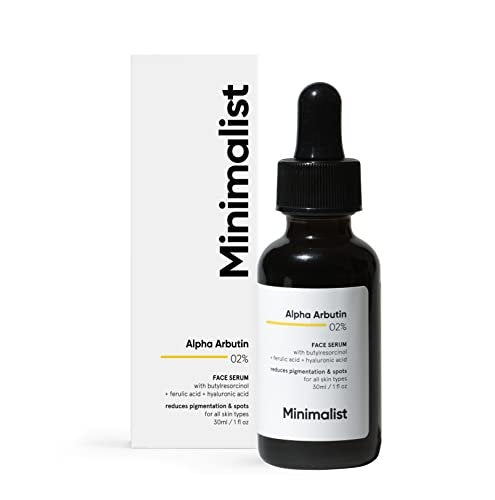 Minimalist Dark Spots Removal Serum with 2% Alpha Arbutin for Hyperpigmentation | Reduces Blemishes, Acne Marks & Tanning with Hyaluronic Acid & Butylresorcinol | For Women & Men | 1 FL OZ/30 ml - görsel 8