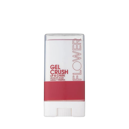 FLOWER Beauty Lip & Cheek Gel Crush - Cream Blush & Lip Tint in One Portable Multistick - Hydrating Burst of Color (Blackberry)
