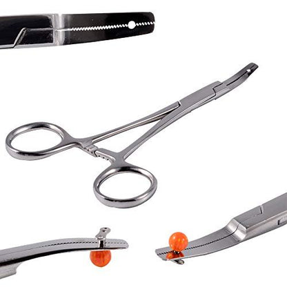 CHUANCI Professional Dermal Anchor Holding Tool – Stainless Steel Microdermal Surface Anchor Holder Pliers for Body Piercing Jewelry Avelisse
