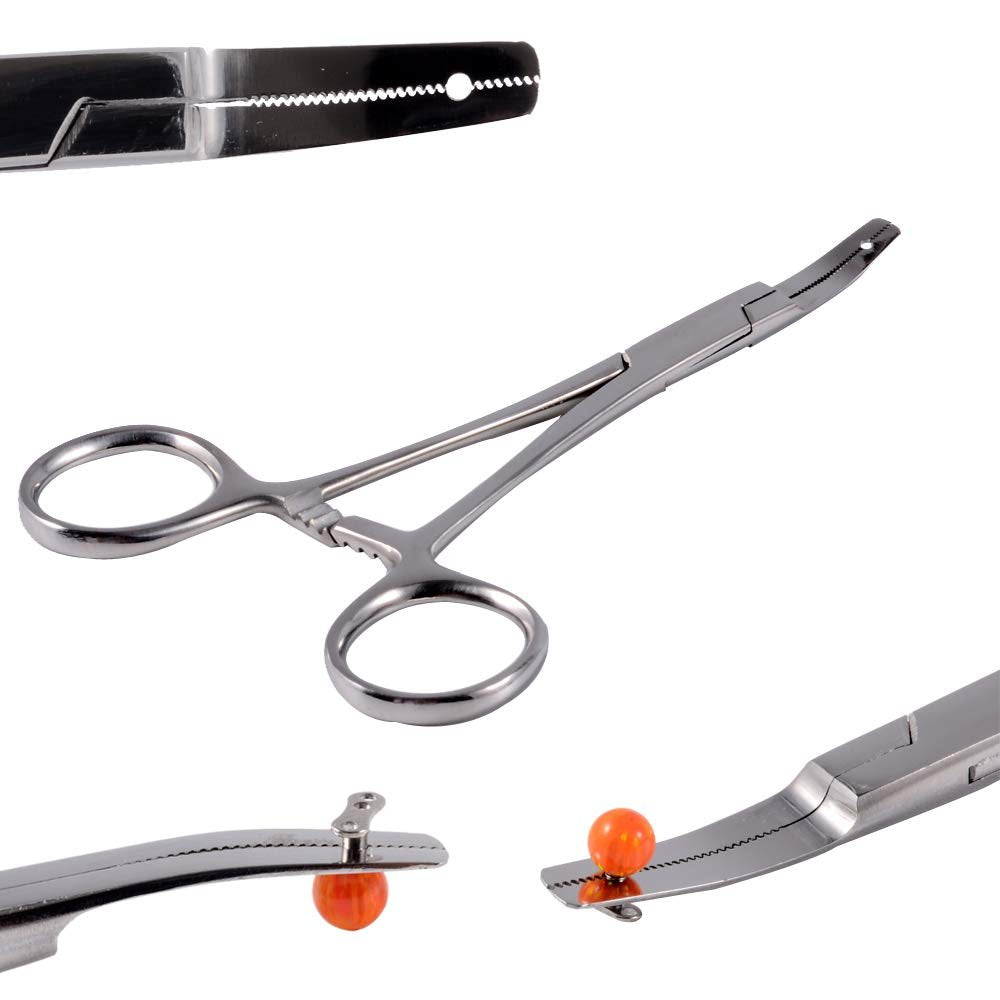 CHUANCI Professional Dermal Anchor Holding Tool – Stainless Steel Microdermal Surface Anchor Holder Pliers for Body Piercing Jewelry Avelisse