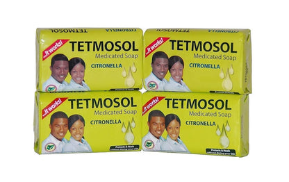 Tetmosol Medicated Soap (4-Pack) for Healthy Skin | 2.64 oz Bars