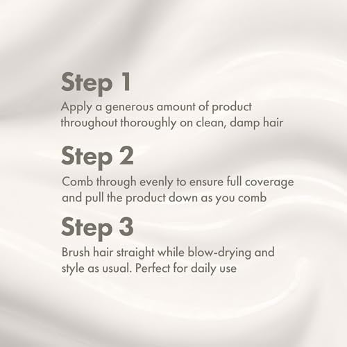 Enjoy Straightener Smoothing and Frizz Control Cream for Coarse or Curly Hair - Non-Chemical Hair Straightening Balm for Sleek and Soft Styles, 8 oz Avelisse