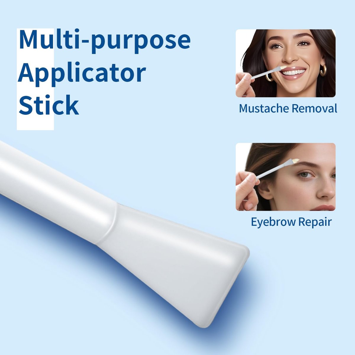 OAKEER Nose Wax Sticks - 60 Count Nose Wax Applicators for Nostril Nasal Cleaning and Ear Hair Removal, Safe & User-Friendly, Premium ABS, Non-Toxic, Effective Depilation - görsel 5