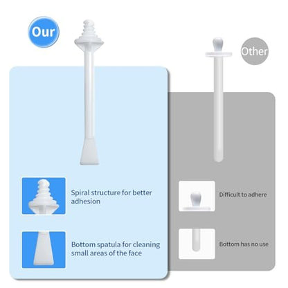 OAKEER Nose Wax Sticks - 60 Count Nose Wax Applicators for Nostril Nasal Cleaning and Ear Hair Removal, Safe & User-Friendly, Premium ABS, Non-Toxic, Effective Depilation