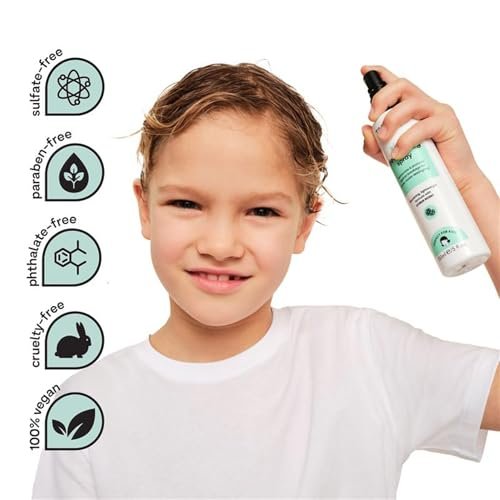 TANGLE TEEZER Hair Detangler Spray for Kids - Vegan & Sulfate-Free, Fresh Fruity Scent, 5 Fl Oz - görsel 5