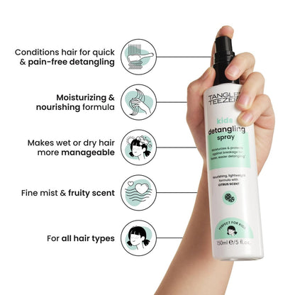 TANGLE TEEZER Hair Detangler Spray for Kids - Vegan & Sulfate-Free, Fresh Fruity Scent, 5 Fl Oz