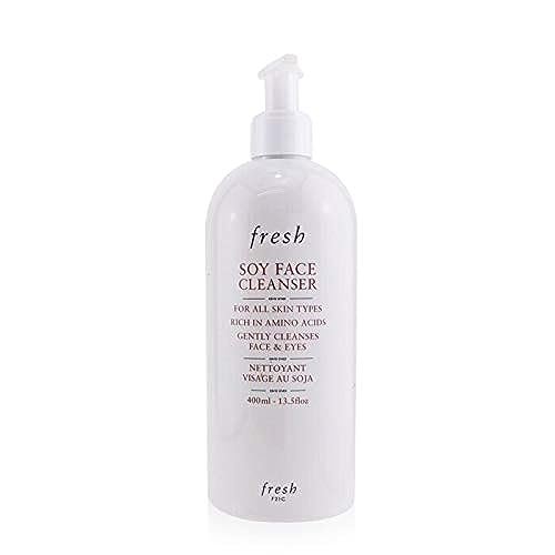 Fresh Soy Face Cleanser - 400ml/13.5oz Gentle Daily Facial Wash for All Skin Types Avelisse