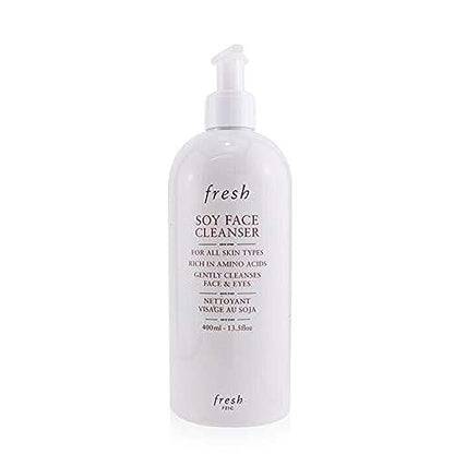 Fresh Soy Face Cleanser - 400ml/13.5oz Gentle Daily Facial Wash for All Skin Types Avelisse