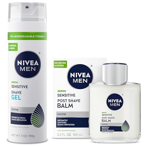 NIVEA MEN Sensitive Shaving Set: Shave Gel + Post Shave Balm for Sensitive Skin - görsel 1
