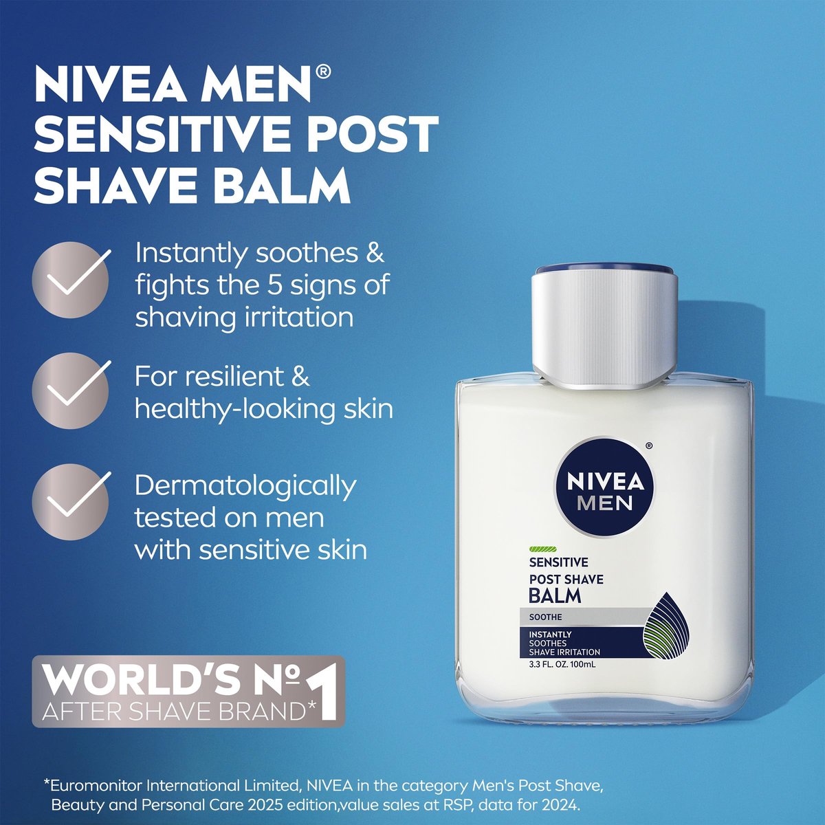 NIVEA MEN Sensitive Shaving Set: Shave Gel + Post Shave Balm for Sensitive Skin - görsel 10