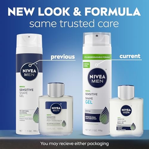 NIVEA MEN Sensitive Shaving Set: Shave Gel + Post Shave Balm for Sensitive Skin - görsel 3