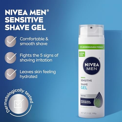 NIVEA MEN Sensitive Shaving Set: Shave Gel + Post Shave Balm for Sensitive Skin - görsel 5