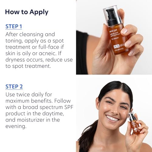 PCA SKIN Acne Gel - 2% Salicylic Acid Spot Treatment, Anti Acne Serum, Evens Skin Tone, 1 fl oz Pump Avelisse