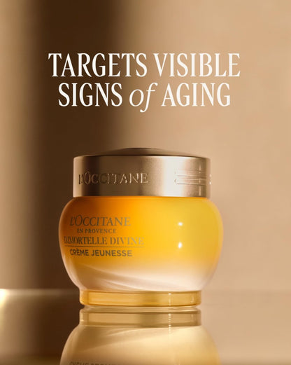 L'Occitane Immortelle Divine Cream - Anti-Aging Face Moisturizer for Firming & Reducing Fine Lines, Wrinkles, and Age Spots Avelisse