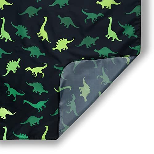 Dinosaur Kids Barber Cape for Boys – Adjustable Neck with Plastic Snaps, Hair Cutting Cape for Toddlers, Home Salon or Barber Shop Use, Plum Hill Avelisse