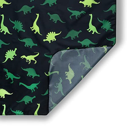 Dinosaur Kids Barber Cape for Boys – Adjustable Neck with Plastic Snaps, Hair Cutting Cape for Toddlers, Home Salon or Barber Shop Use, Plum Hill Avelisse