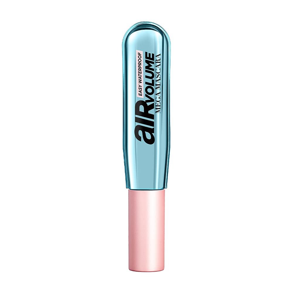 L'Oréal Paris Air Volume Mega Mascara, Waterproof Black, 0.28 Fl Oz – Lightweight & Long-Lasting Volumizing Mascara Avelisse