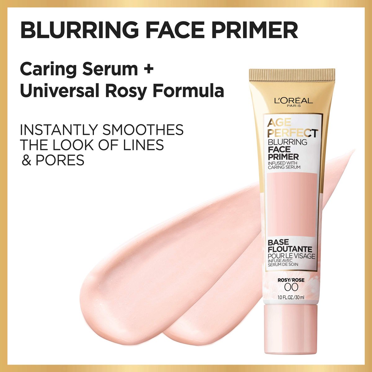 L'Oreal Paris Age Perfect Face Blurring Primer – Smooths Lines & Pores with Caring Serum Avelisse