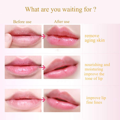 Felico Lip Mask Patches - 30 PCS Collagen Crystal Pink Care Gel Pads for Moisturizing, Anti-Wrinkle, and Hydrating Lips