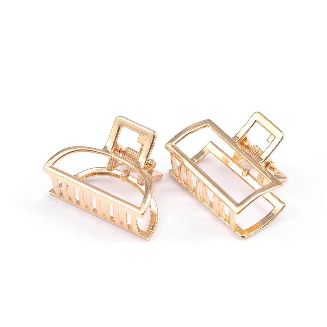 Brinie Gold Hair Claw Clips - Mini Non-Slip Acrylic Hair Clips for Women and Girls (2 Pack) - görsel 11