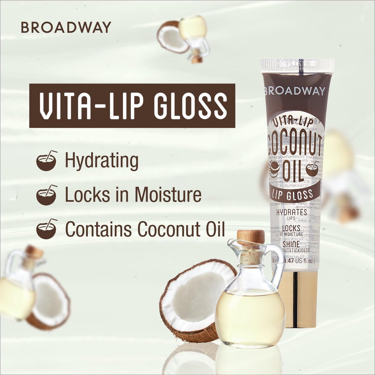 Ruby Kisses Broadway Vita-Lip Clear Lip Gloss 8-Pack - Ultra-Hydrating, High-Shine Non-Sticky Finish with Vitamins - Mint, Rosehip, Coconut, Mango, Argan, Honey, Shea - görsel 11