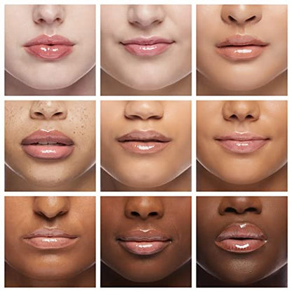 Ruby Kisses Broadway Vita-Lip Clear Lip Gloss 8-Pack - Ultra-Hydrating, High-Shine Non-Sticky Finish with Vitamins - Mint, Rosehip, Coconut, Mango, Argan, Honey, Shea