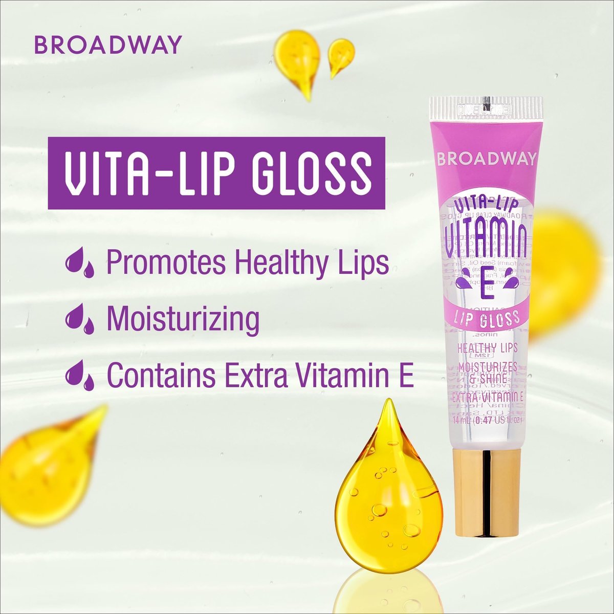 Ruby Kisses Broadway Vita-Lip Clear Lip Gloss 8-Pack - Ultra-Hydrating, High-Shine Non-Sticky Finish with Vitamins - Mint, Rosehip, Coconut, Mango, Argan, Honey, Shea - görsel 9