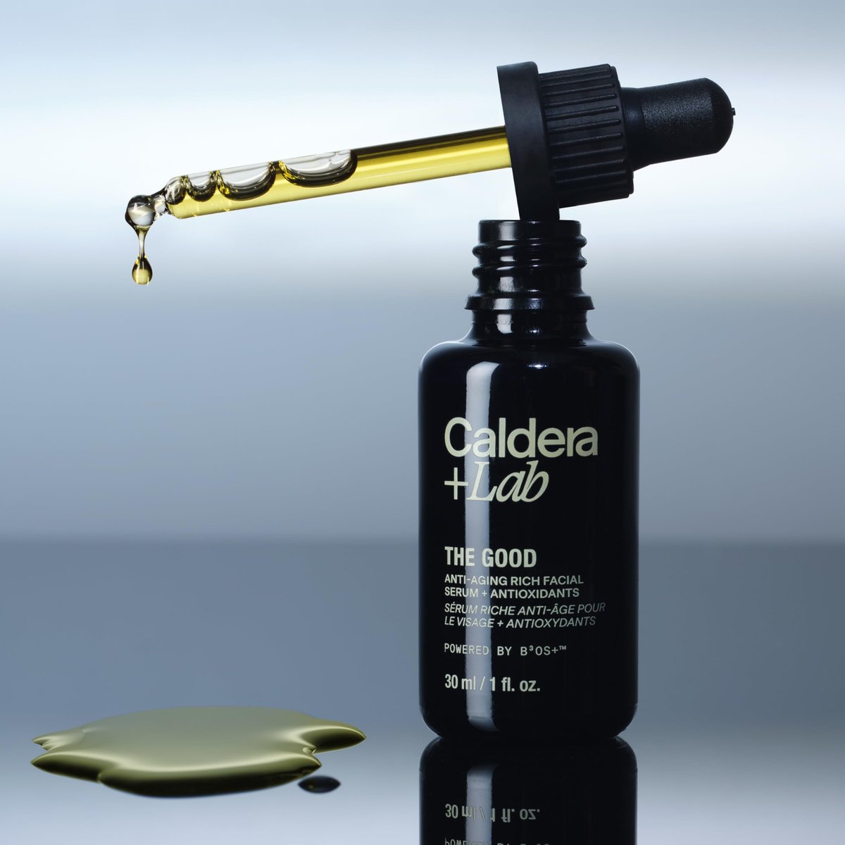 Caldera + Lab The Good | Men's Organic Moisturizing Face Serum for Dry, Sensitive, & Normal Skin – Vegan, Natural & Antioxidant Packed Skincare Facial Oil Avelisse