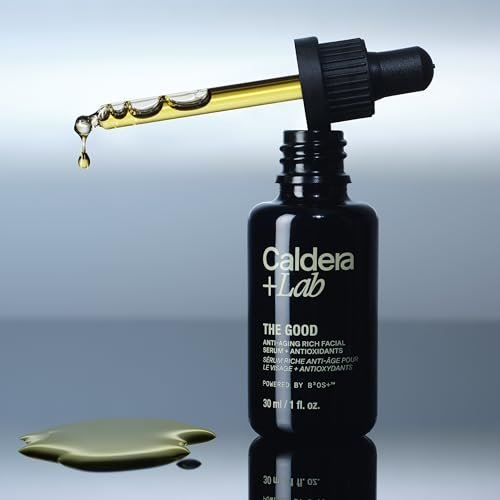 Caldera + Lab The Good | Men's Organic Moisturizing Face Serum for Dry, Sensitive, & Normal Skin – Vegan, Natural & Antioxidant Packed Skincare Facial Oil Avelisse