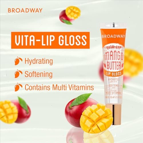 Ruby Kisses Broadway Vita-Lip Clear Lip Gloss 3-Pack: Mango Butter, Rosehip, Coconut Oil - Ultra-Hydrating, Non-Sticky, High-Shine Lip Balm - görsel 8
