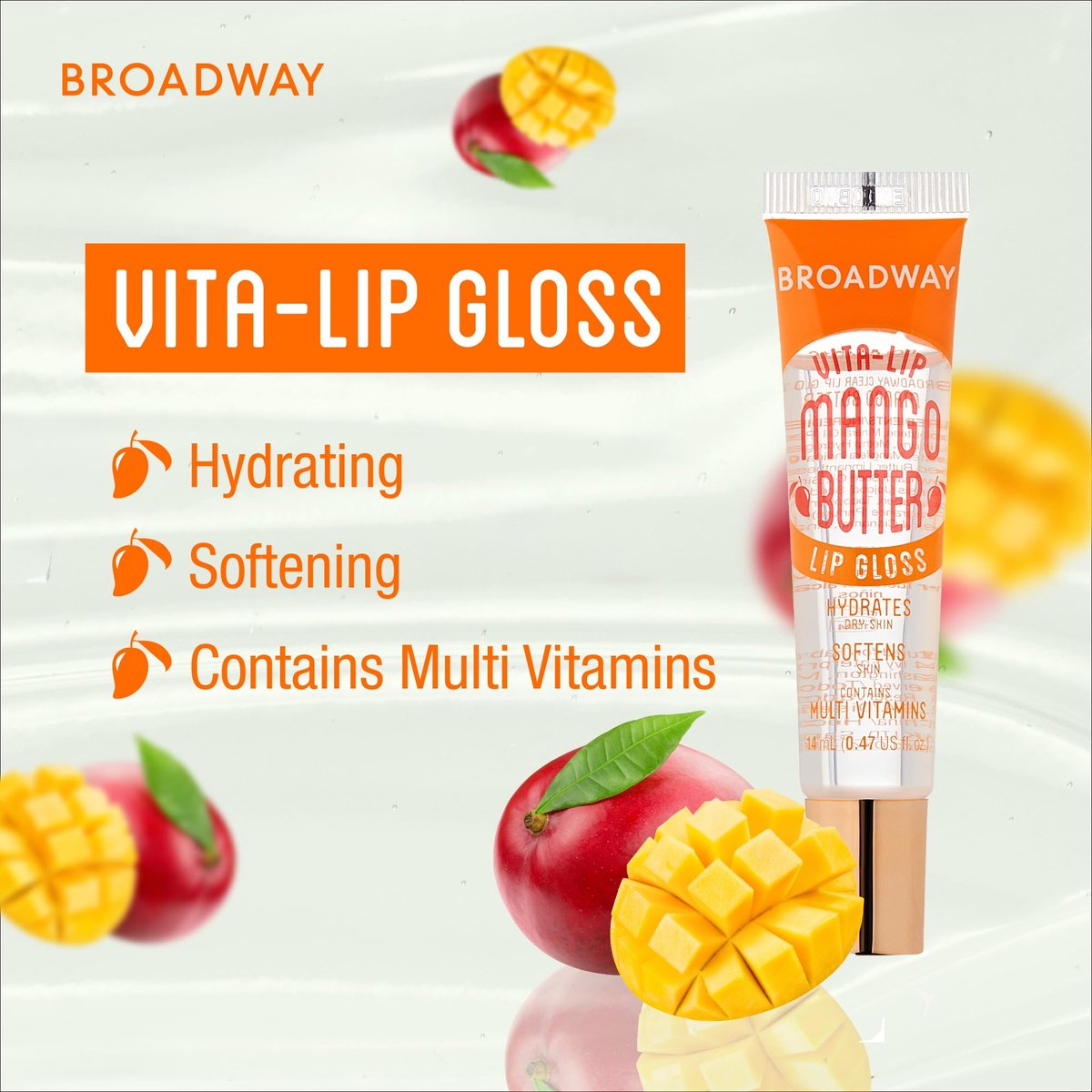 Ruby Kisses Broadway Vita-Lip Clear Lip Gloss 3-Pack: Mango Butter, Rosehip, Coconut Oil - Ultra-Hydrating, Non-Sticky, High-Shine Lip Balm - görsel 7