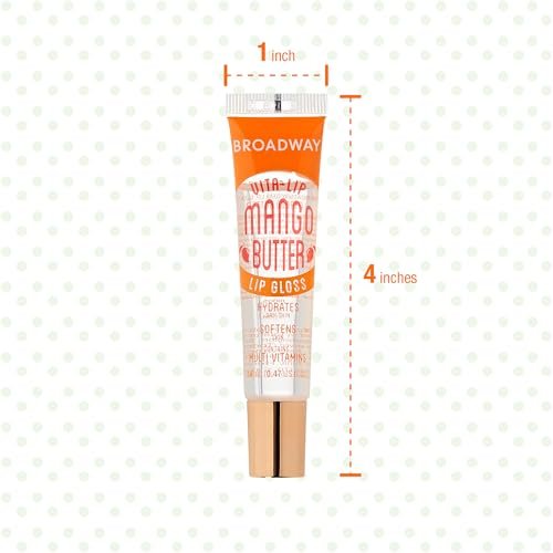 Ruby Kisses Broadway Vita-Lip Clear Lip Gloss (Coconut Oil 12 Pack) – Ultra-Hydrating, Non-Sticky High-Shine Finish Avelisse