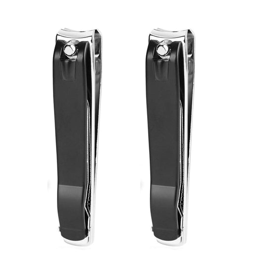 ICEYLI Large Nail Clippers Set – 2-Pack Premium Stainless Steel Fingernail & Toenail Clippers with Curved Blade for Thick Nails