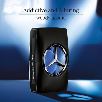 Mercedes Benz Man Intense Eau de Toilette - Woody Spicy Cologne for Men - 3.4 oz Avelisse