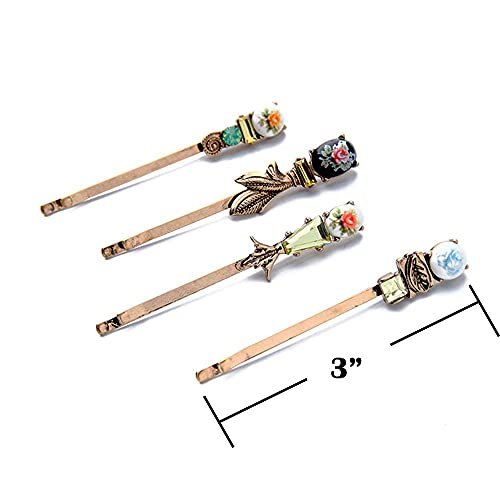 7-Piece Vintage Bronze Hair Clips Set - Elegant Retro Hair Pins for Women and Girls Avelisse
