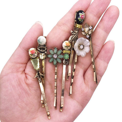 7-Piece Vintage Bronze Hair Clips Set - Elegant Retro Hair Pins for Women and Girls Avelisse