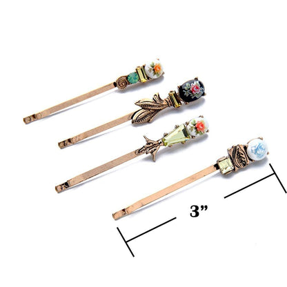 7-Piece Vintage Bronze Hair Clips Set - Elegant Retro Hair Pins for Women and Girls Avelisse
