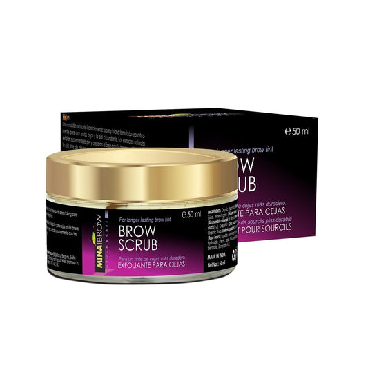MINA Brow Scrub – Gentle Exfoliator for Henna & Tint Prep, 50ml Avelisse