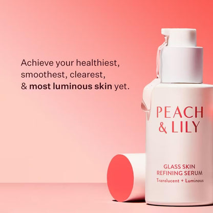 Peach & Lily Glass Skin Refining Serum – Hyaluronic Acid & Niacinamide Face Serum for Sensitive Skin, Vegan & Cruelty Free Korean Beauty (1.35 oz) Avelisse