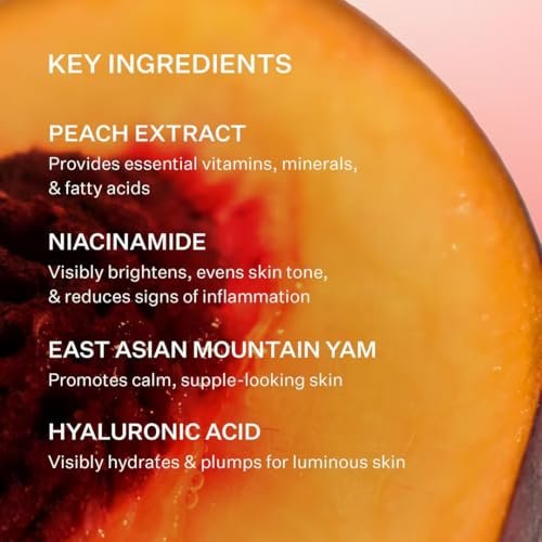 Peach & Lily Glass Skin Refining Serum – Hyaluronic Acid & Niacinamide Face Serum for Sensitive Skin, Vegan & Cruelty Free Korean Beauty (1.35 oz) Avelisse