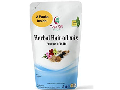 Yogi’s Gift Ayurvedic Herbal Hair Oil Mix – 18 Essential Herbs for Hair Growth, 2.65 oz (Pack of 2), 100% Natural Avelisse