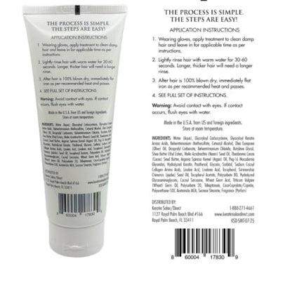 Keratin Salon Direct Keratin Hair Treatment - 4 oz | Frizz Control, Formaldehyde Free, Salon Quality Smoothing Treatment for All Hair Types Avelisse