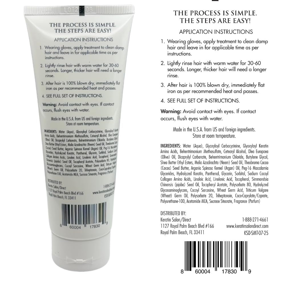 Keratin Salon Direct Keratin Hair Treatment - 4 oz | Frizz Control, Formaldehyde Free, Salon Quality Smoothing Treatment for All Hair Types Avelisse