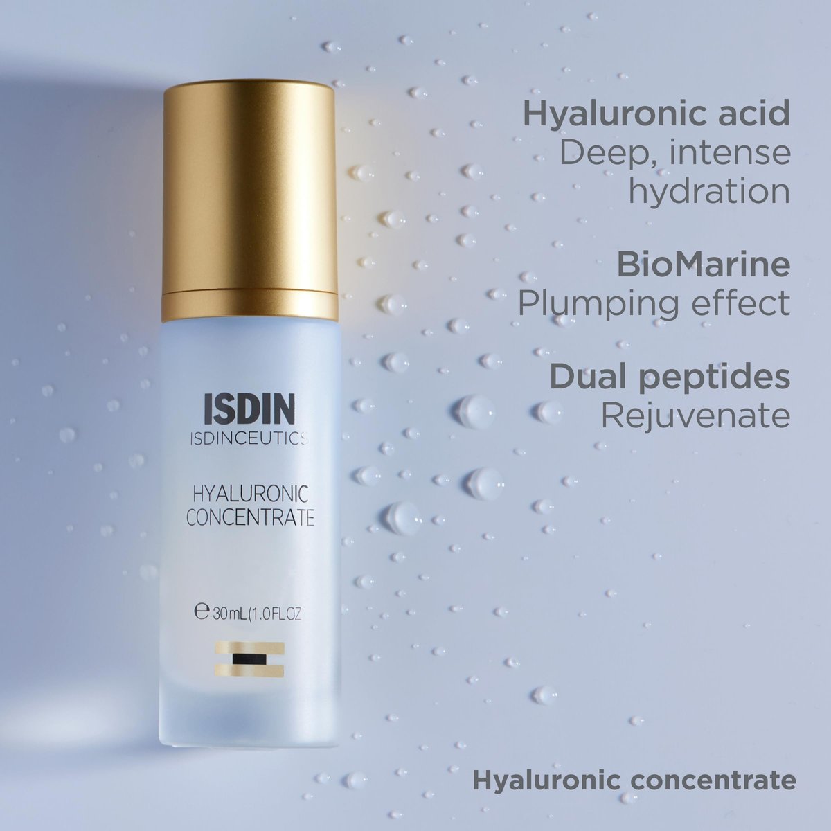 Isdinceutics Hyaluronic Concentrate – Lightweight Face Serum with Hyaluronic Acid, 1.0 FL OZ Avelisse