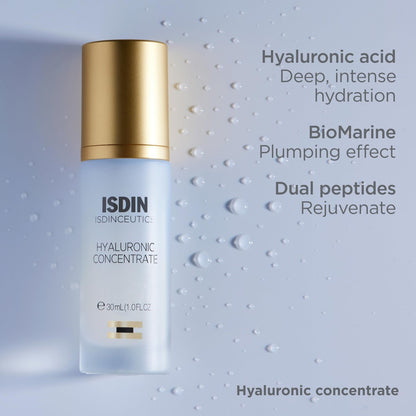 Isdinceutics Hyaluronic Concentrate – Lightweight Face Serum with Hyaluronic Acid, 1.0 FL OZ Avelisse