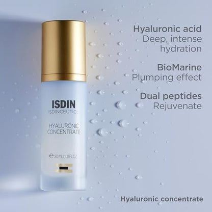Isdinceutics Hyaluronic Concentrate – Lightweight Face Serum with Hyaluronic Acid, 1.0 FL OZ Avelisse