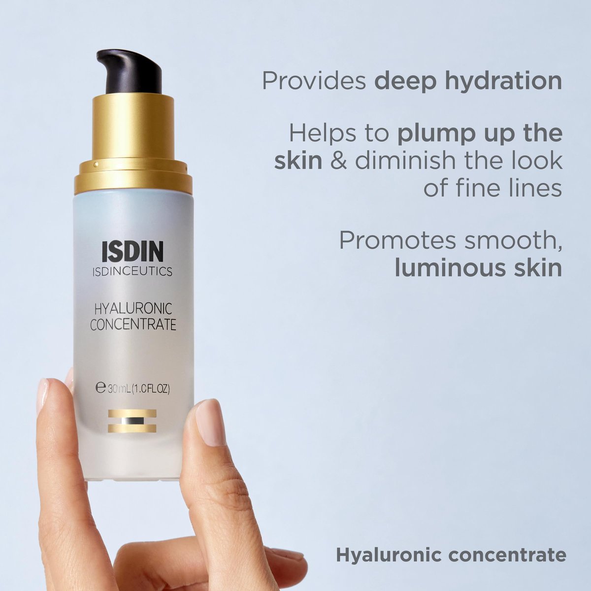Isdinceutics Hyaluronic Concentrate – Lightweight Face Serum with Hyaluronic Acid, 1.0 FL OZ Avelisse