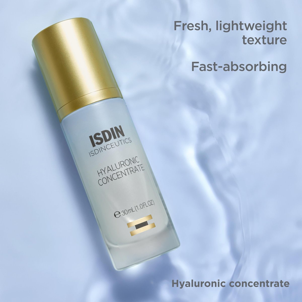 Isdinceutics Hyaluronic Concentrate – Lightweight Face Serum with Hyaluronic Acid, 1.0 FL OZ Avelisse