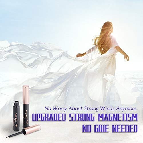 DEJAVIA Magnetic Eyelashes with Eyeliner Kit - 10 Pairs Premium 3D Natural Look Reusable Eyelashes with Tweezers Applicator, Strong Magnetic Eyeliner, No Glue Needed - görsel 10