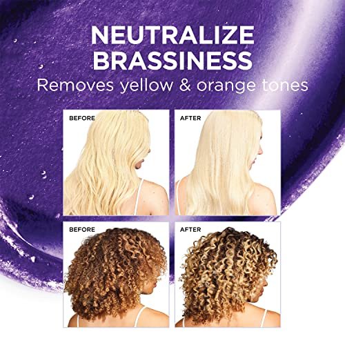 L'Oreal Paris EverPure Ultra Pigmented Anti-Brass Purple Rinse-Out Mask for Bleached, Blonde, or Highlighted Hair, 3 oz Avelisse